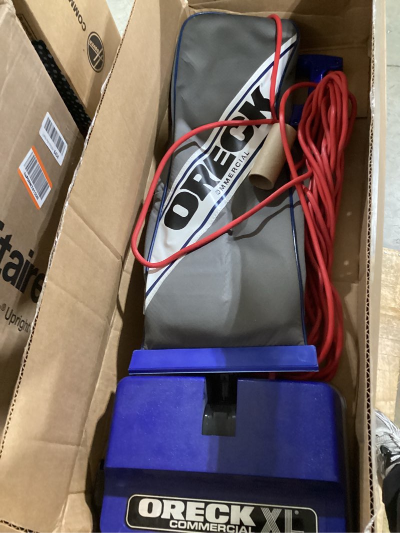 Condition photo showing As Is for Oreck Commercial XL Vacuum Cleaner, Bagged Upright Vac for Carpets and Hard Floor, Lightweight, Automatic Height Adjust, High-Speed Brush Roll, Powerful Vacuum Cleaners for Commercial Use