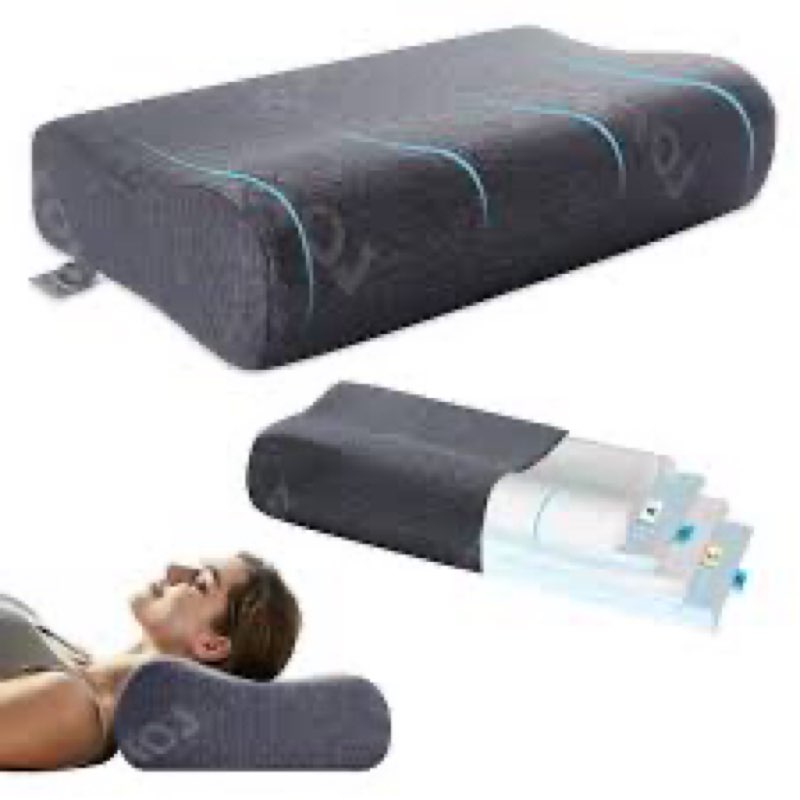 LOFE Contour Pillow - Adjustable Softness Cervical Neck Pillow for Ideal Support, 11 Heights Contour