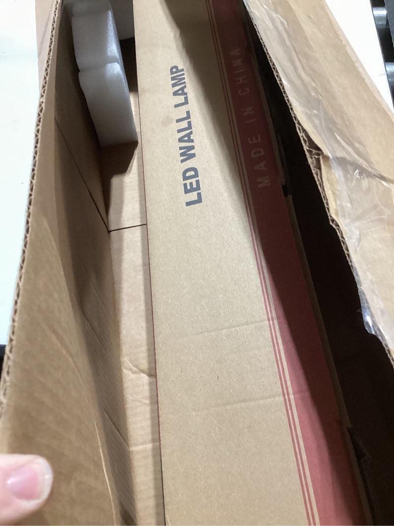 Condition photo showing As Is for Joossnwell Bathroom Vanity Light Black Dimmable 5CCT Bathroom Lighting FIixtures Over Mirror 39.37 Inch Modern Vanity Light bar Led Bath Light ETL Certificated 39.37 Inch Long Black