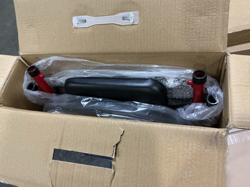 Condition photo showing New/Like New for Medline Superlight Folding Aluminum Mobility Rollator Walker, Red, 250 lb. Weight Capacity, 6" Wheels, Adjustable Arms and Seat, Foldable Rolling Walker for Seniors