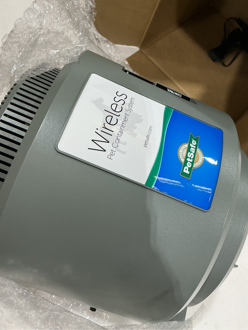 Condition photo showing Good Condition for petsafe wireless fence extra transmitter, increase your existing wireless fence boundary – pet containment for dogs and cats - from the parent company of the invisible fence brand, gray