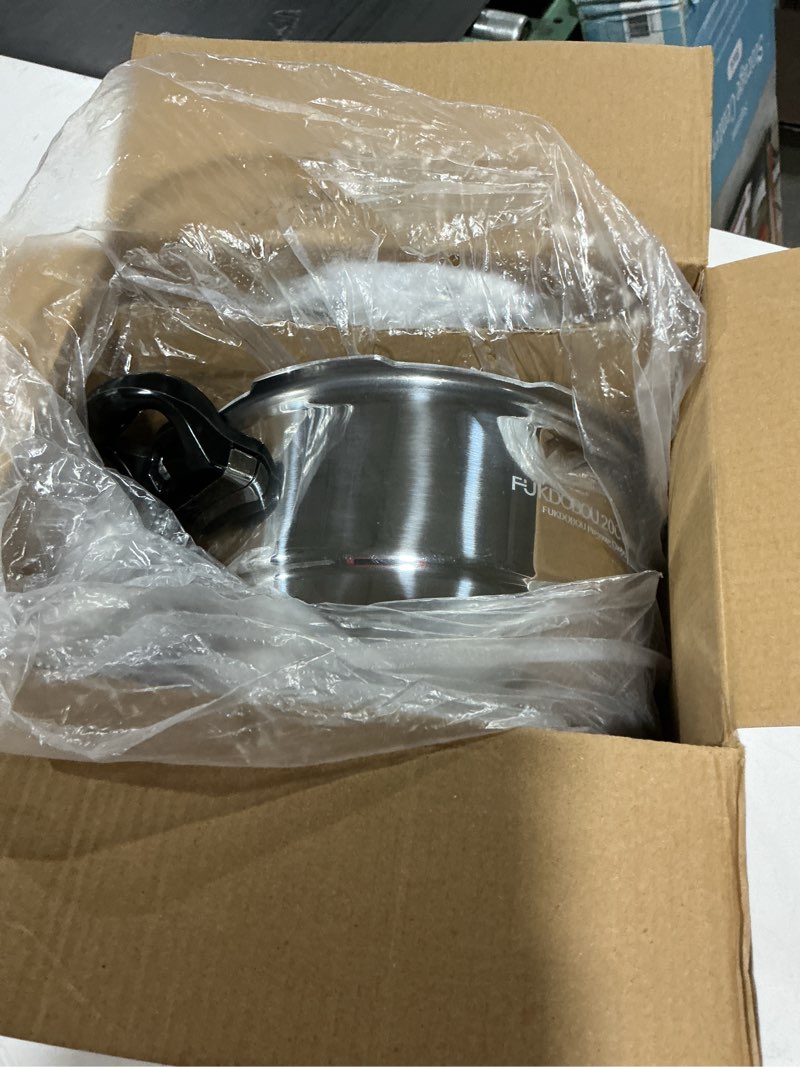 Condition photo showing New/Like New for small pressure cooker, mini aluminum alloy pressure cooker with magnetic bottom, safety and durable compact pressure canner compatible for induction cookers and gas stoves (4l)