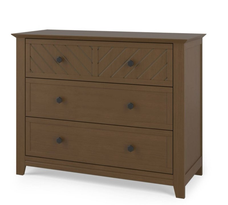 Child Craft Atwood 3 Drawer Dresser - Cocoa Bean
