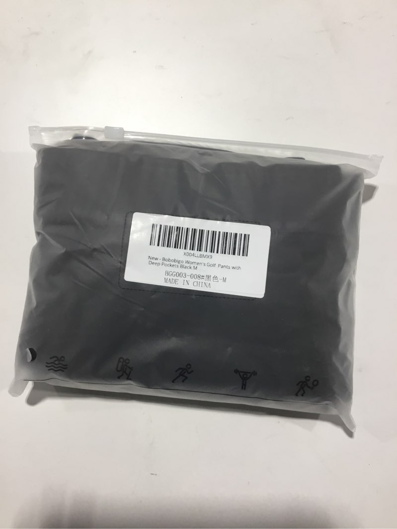 Bobobigo Women's Golf Pants with Deep Pockets Stretch 7/8 Travel Pants High Waisted Ankle Pants Blac