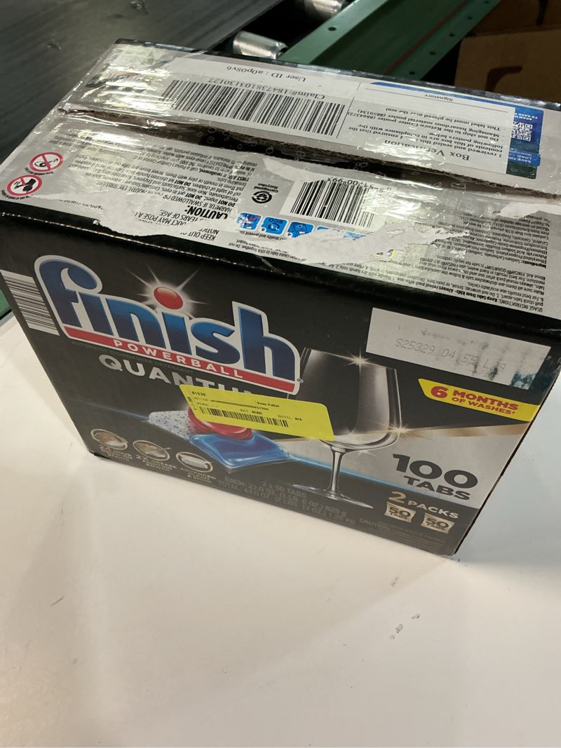 Condition photo showing New/Like New for finish quantum powerball dishwasher detergent tablets 100 ct.