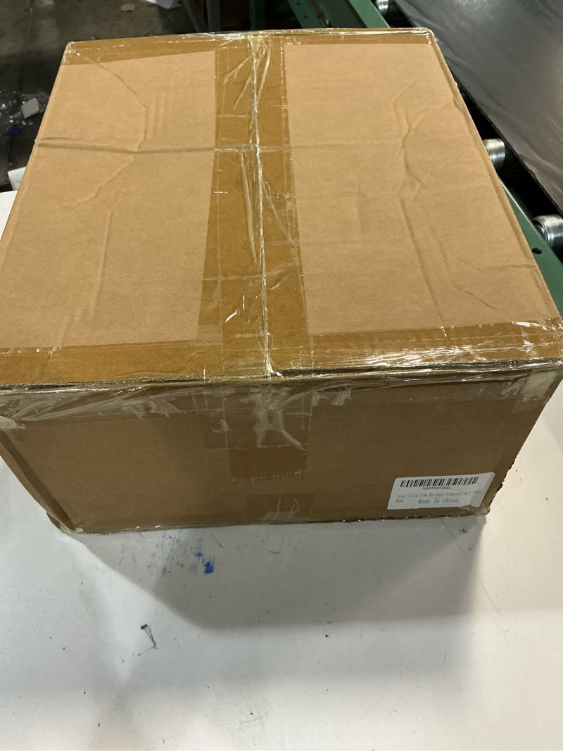 Condition photo showing New/Like New for Halloween Animatronic 7.4ft Scary Talking Clown–Sound Activated Creepy Clown Fright Props, Glowing Eyes & Scary Voice–Indoor/Outdoor Halloween Decor for Yard, Haunted House, Party