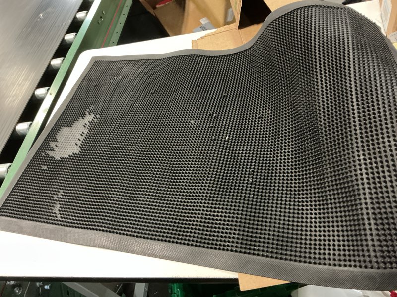 Condition photo showing As Is for Rubber Bar Mats, 24”x36” PVC Bar Service Mats for Cocktail Bartender, Spill Cup Pads Glass Whiskey Coffee Wine Tea Beer Coaster Placemats