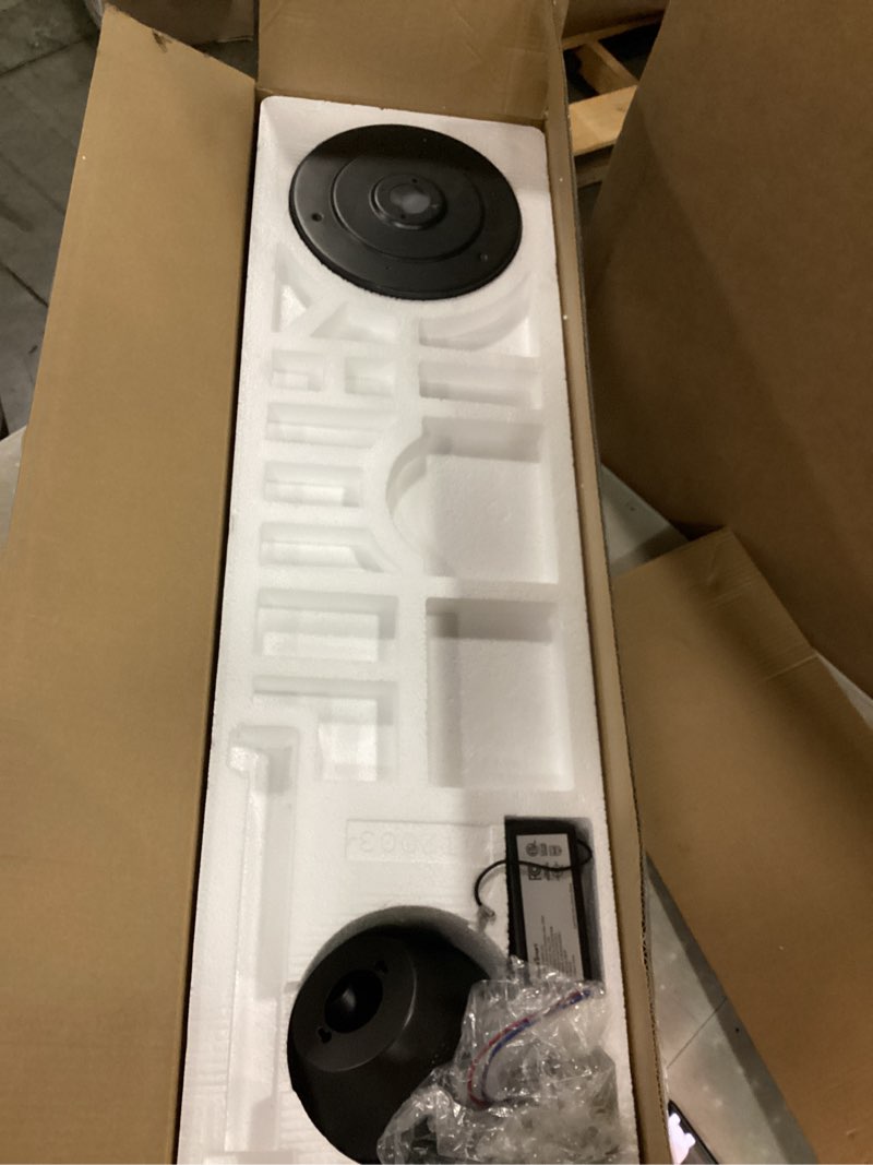 Condition photo showing Good Condition for atomi smart wifi 52” indoor ceiling fan–3 blades for large room, 1950 lumens, 6-speed reversible motor, durable polycarbonate, white and rgb light, app control, works with alexa and google assistant