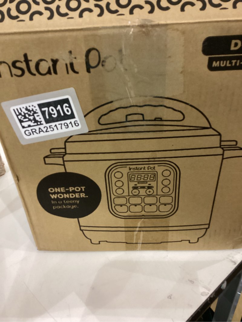 Condition photo showing Good Condition for Instant Pot Duo 7-in-1 Mini Electric Pressure Cooker, Slow Rice Cooker, Steamer, Sauté, Yogurt Maker