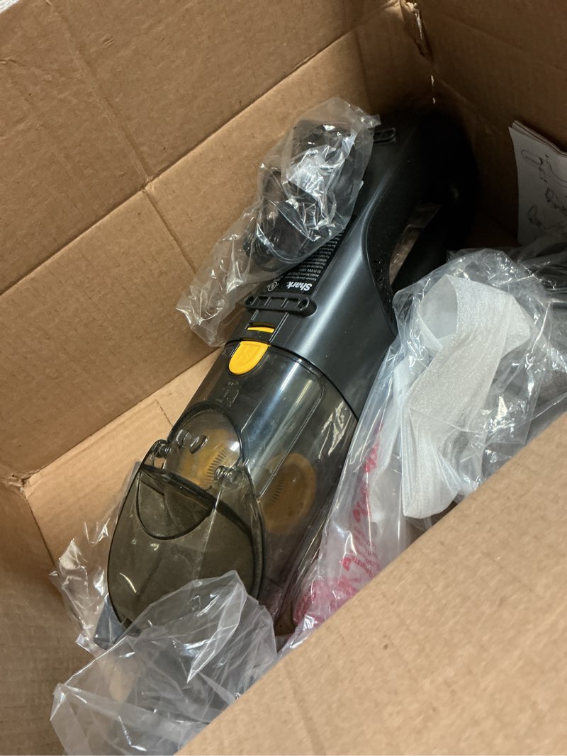 Condition photo showing As Is for Shark UltraCyclone Pet Pro Plus Cordless Hand Vacuum, Powerful Suction, Handheld Vacuum for Car & Home, Pet Power Brush, Crevice Tool, Scrubbing Brush, XL Dust Cup, Black, CH951