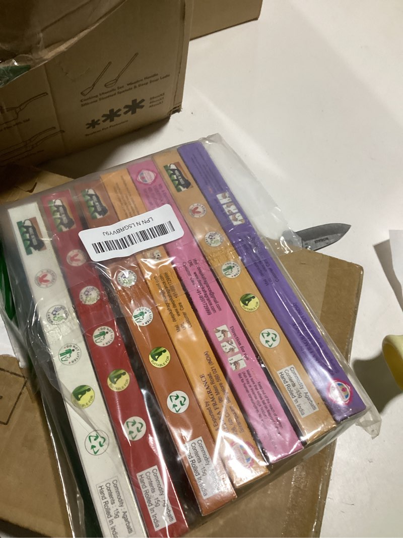 Condition photo showing Good Condition for Satya Incense Gift Set Nag Champa, Super hit, Dragon's Blood, Sandalwood, Patchouli, Lavender, Positive Vibes 15gms x 7 Packs | for Meditation, Yoga, Healing, Aromatherapy, Relxation, Spirituality | 7 Pack Set