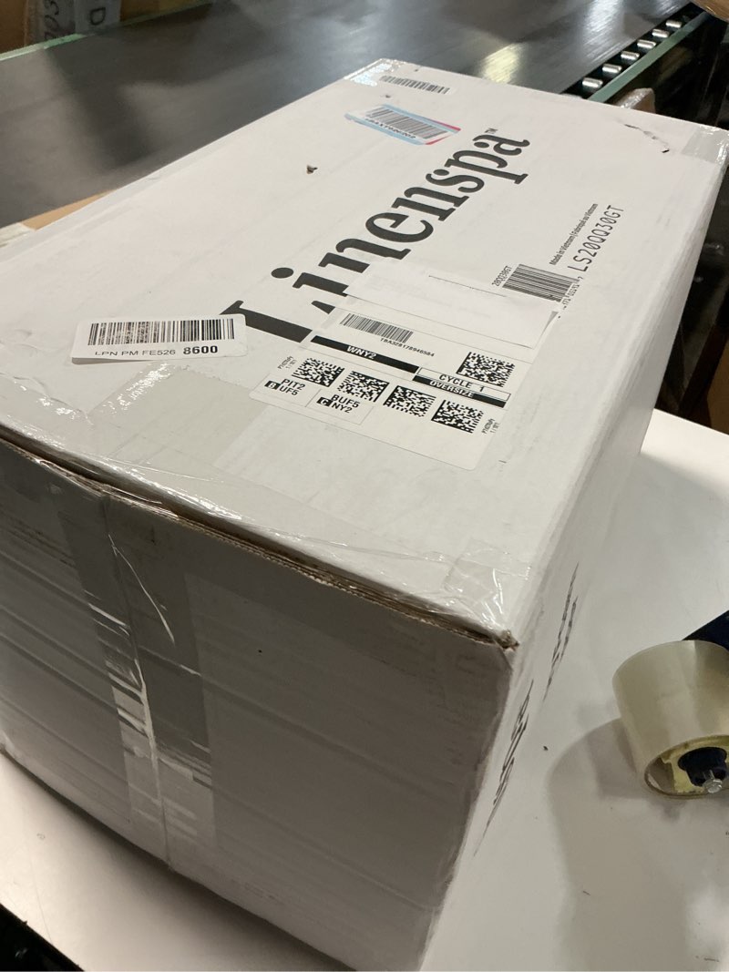 Condition photo showing New/Like New for LINENSPA Memory Foam Mattress Topper - 2 Inch Gel Infused Memory Foam - Plush Feel - Cooling and Pressure Relieving - CertiPUR Certified - Dorm Room Essentials - Queen Size Queen 2 Inch Topper Only