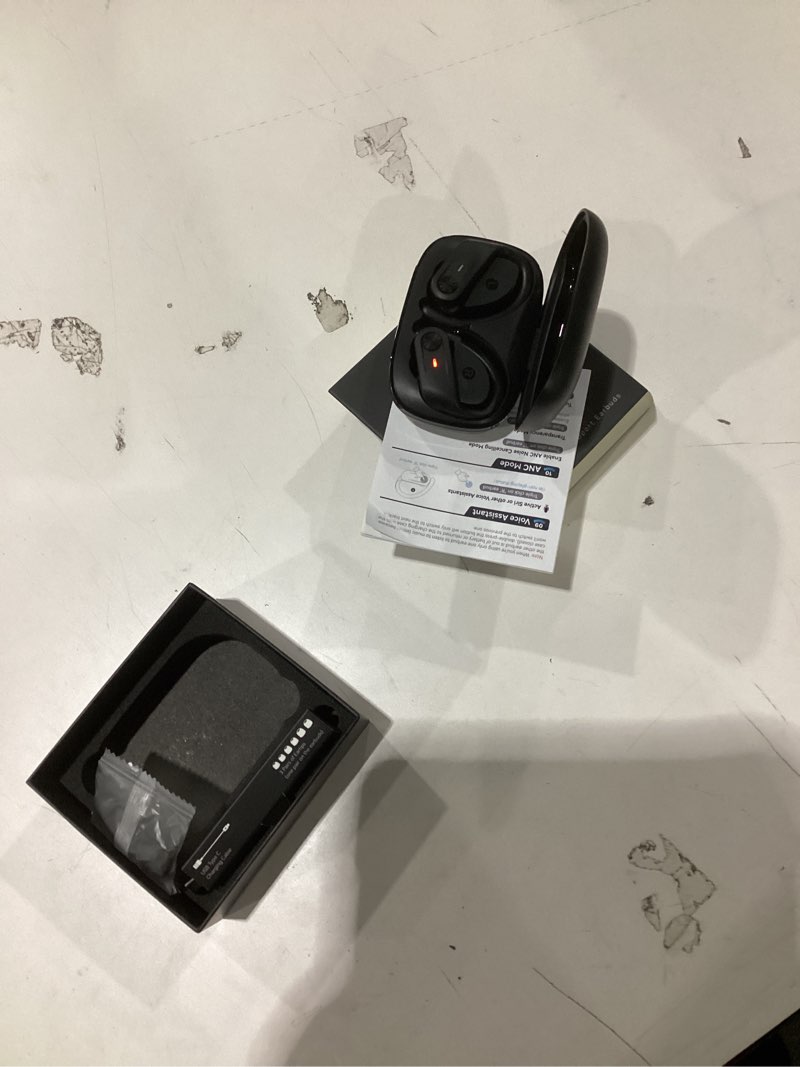 Condition photo showing New/Like New for Hybrid Active Noise Cancelling Ear buds Wireless 80 Hrs Playtime Hi-Res Stereo Quality EarBuds with Transparency Mode Bluetooth Headphones with Earhooks Sports ANC Earphones for Running Working Travel