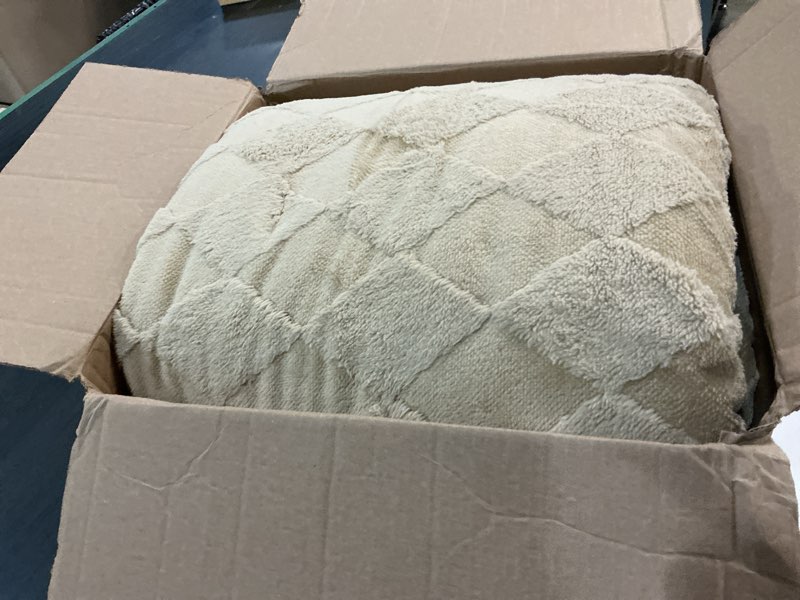 Condition photo showing Good Condition for battilo fluffy soft throw blanket for couch, knit fuzzy plush brown throw blankets, cozy warm lightweight blanket for bed, sofa, home decor, 50"x60"