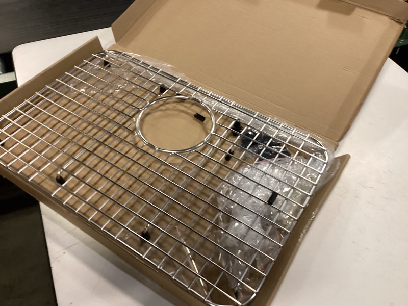 Condition photo showing Good Condition for Serene Valley Sink Bottom Grid 20" X 13", Rear Drain with Corner Radius 2", Sink Protector SVM2013R