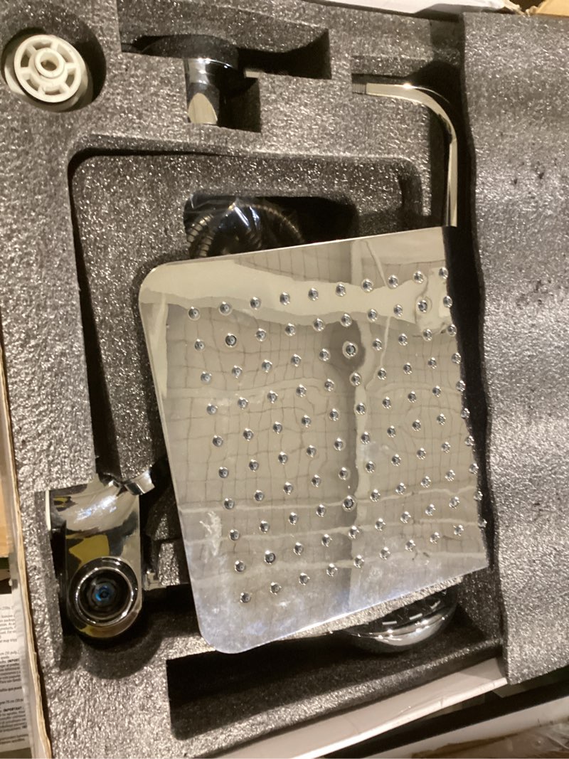 Condition photo showing Good Condition for SINGSUO Filtered Rain Shower Head with Handheld Spray Combo, High Pressure Dual Shower Head with Filter for Hard Water, Modern Magnetix Double Shower Head and Handle Set, Adjustable Lift Bar (Chrome)