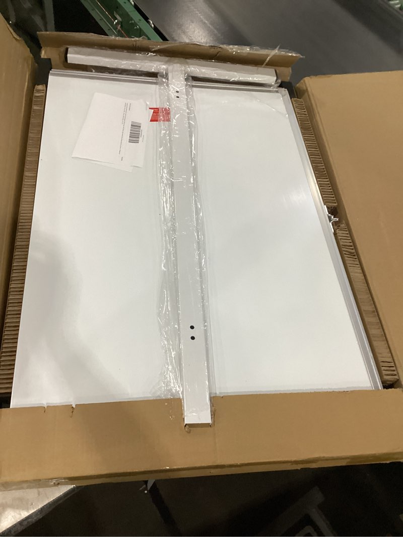 Condition photo showing New/Like New for maxtek Rolling Whiteboard, 48x36 Large Magnetic White Board with Stands, Big Double-Sided White Board Dry Erase on Wheels for Homeschool, Home Office, Office, School (Silver, 48 x 36) Silver 48 x 36