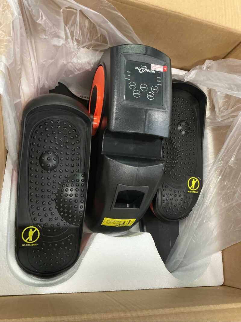 Condition photo showing Good Condition for Under Desk Elliptical Machine, Electric Elliptical Leg Exerciser for Seniors with 12 Adjustable, Portable Quiet Elliptical Exercise Machine, Seated Pedal Exerciser with Remote Control