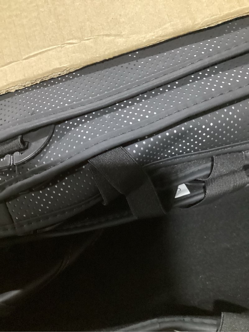 Condition photo showing Good Condition for coverland custom truck car seat covers front seats for [2014-2026 chevy silverado 1500 crew, double cab bucket seats] - protector water resistant leather memory form seat cushion [front-black] 6. 2014-2026 silverado 1500 crew, double cab front - black