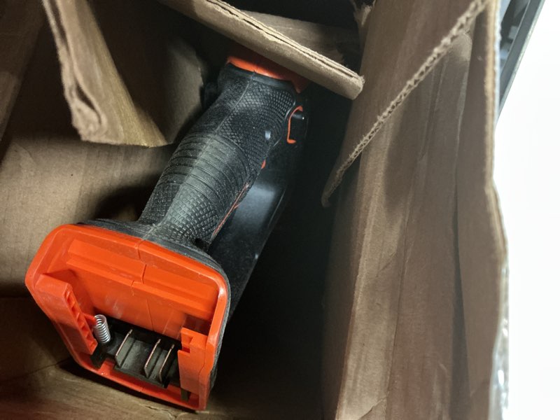 Condition photo showing As Is for BLACK+DECKER 20V MAX Cordless String Trimmer and Edger with Spool, Battery and Charger Included, 2 Speed, 12 Inch (LST522) 20V String Trimmer Kit