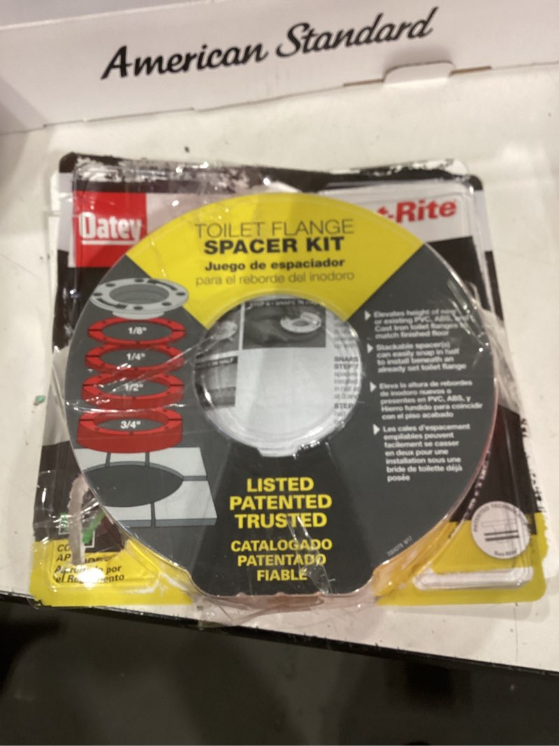 Condition photo showing Good Condition for set-rite toilet flange spacer kit polypropolene