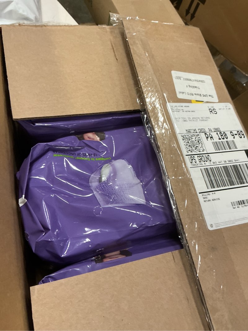 Condition photo showing Good Condition for 3pack Large Amazon Basics Incontinence Underwear for Women, Protective, Disposable, Postpartum, Maximum Absorben