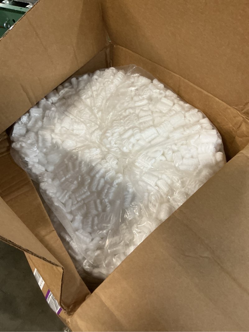 Condition photo showing New/Like New for box usa white styrofoam packing peanuts (7 cubic feet) - bulk loose fill packing peanuts for shipping, moving, and packing. reusable and recyclable