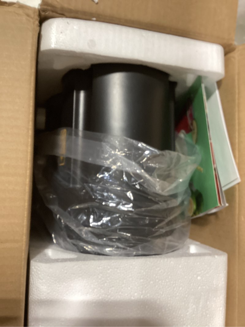 Condition photo showing As Is for Qcen Juicer Machine, 800W Centrifugal Juicer Extractor with Wide Mouth 3” Feed Chute for Fruit Vegetable, Easy to Clean, Stainless Steel, BPA-free (Black) 800W Black