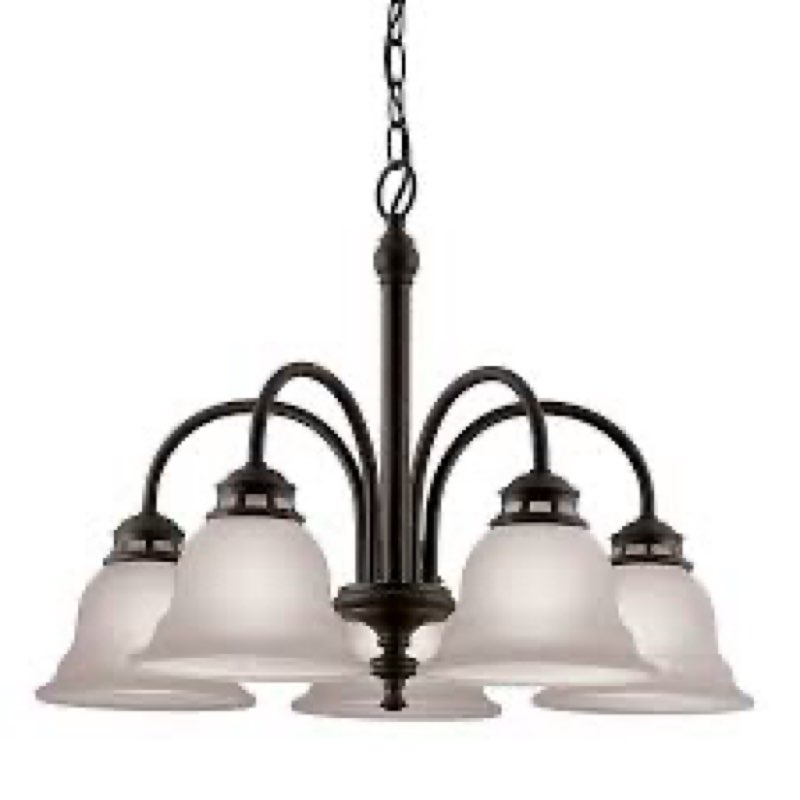 project source fallsbrook 5-light dark oil-rubbed bronze chandelier fd10-055