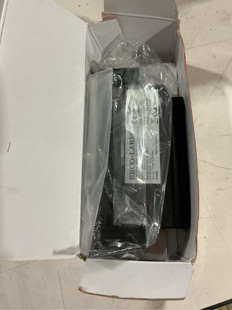 Condition photo showing As Is for seco-larm sd-995c fail-secure or fail-safe electric door strike for metal doors, static strength 1000 lbs. (454kg), can be used with virtually any cylindrical door locking system