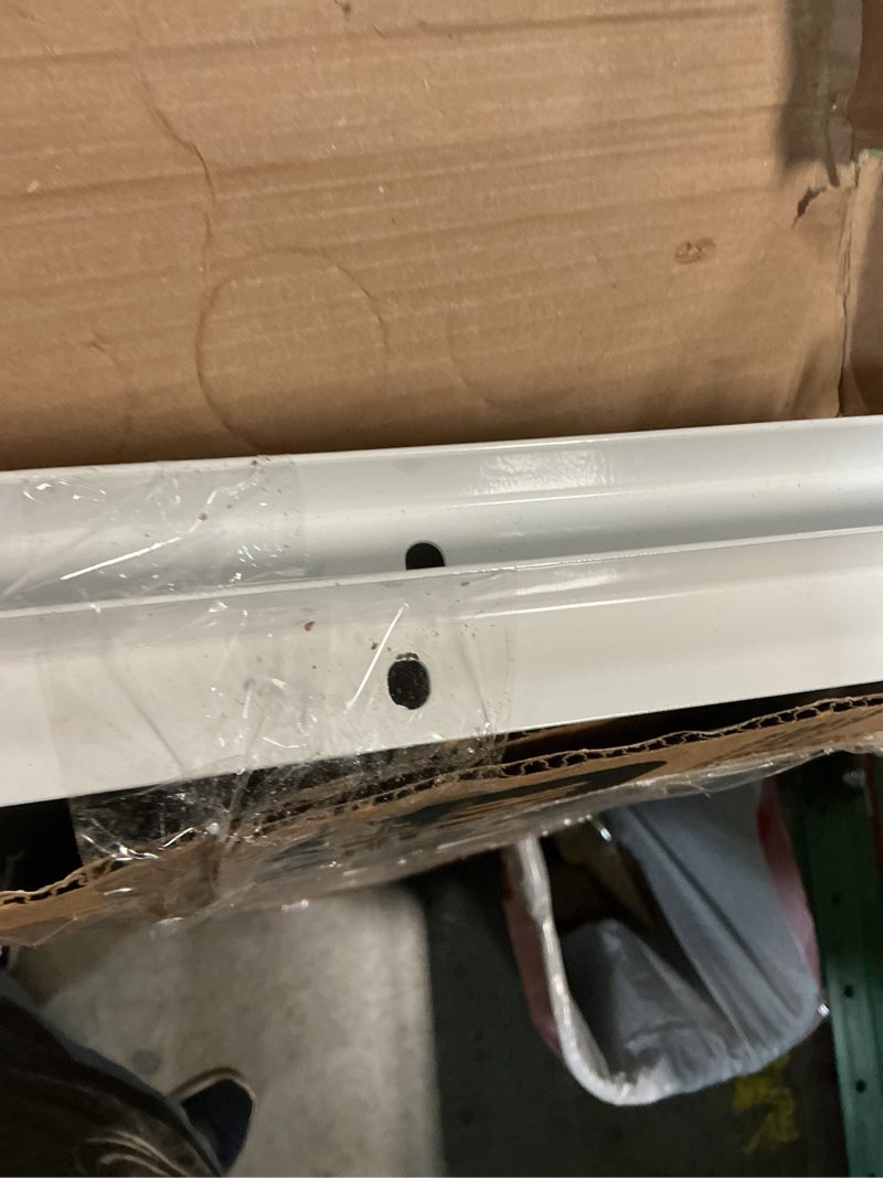 Condition photo showing As Is for Sidasu 23" Double-Layer Washer and Dryer Stand, Heavy-Duty Steel Washer Dryer Stand, Compatible with Most Washer Dryer Models 23 in Silver