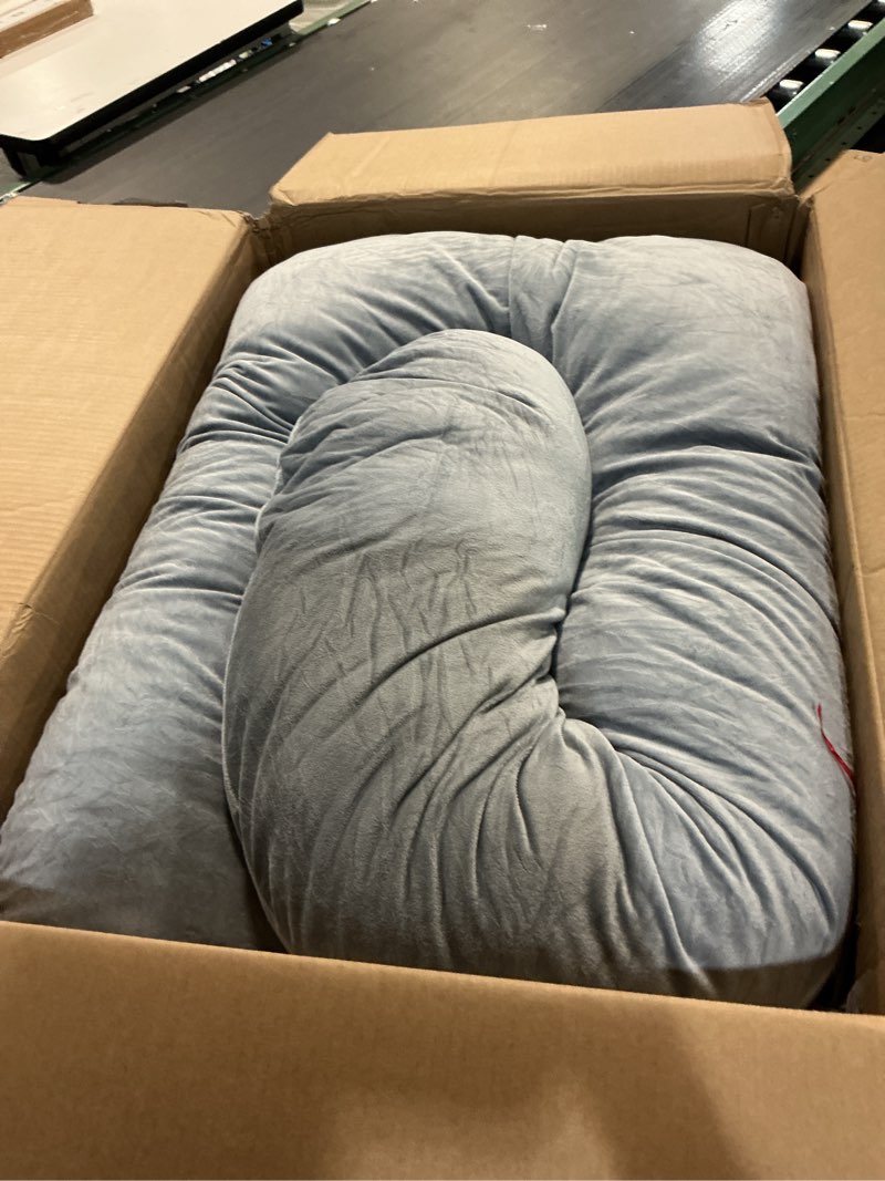 Condition photo showing Good Condition for Momcozy Pregnancy Pillows for Sleeping, U Shaped Full Body Maternity Pillow with Removable Cover - Support for Back, Legs, Belly, HIPS for Pregnant Women, 57 Inch Pregnancy Pillow for Women, Grey
