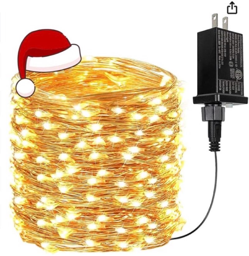 X004RCO3BP PAPOABQ 2 Pack 33FT Warm W... Rechargeable Fairy Lights