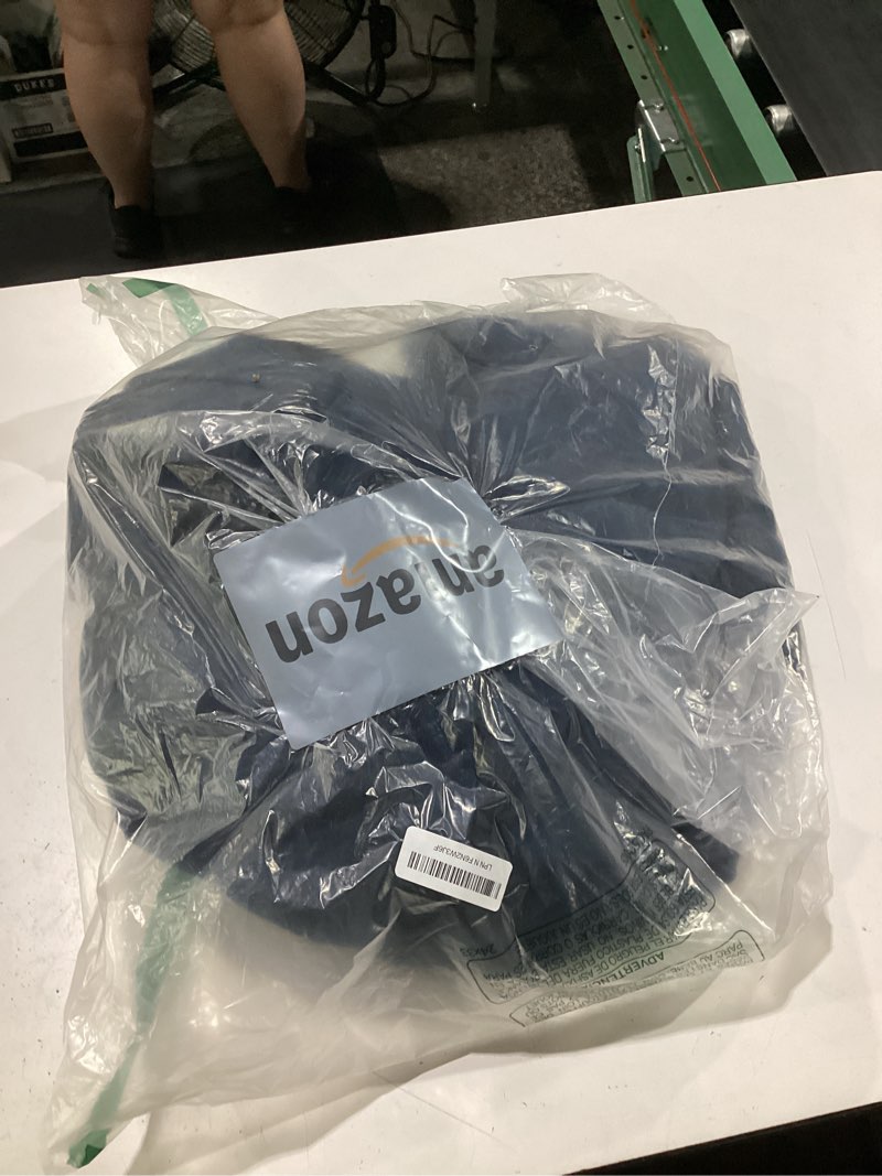Condition photo showing Good Condition for capaloca navy blue linen pinch pleated curtains blackout, 100% black out curtains 96 inch long for bedroom, blackout thermal insulated pinch pleated drapes for living room, 40" w x 96" l, 2 panels