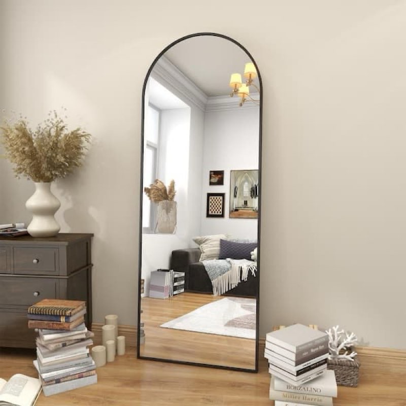full length mirror black 21x64
