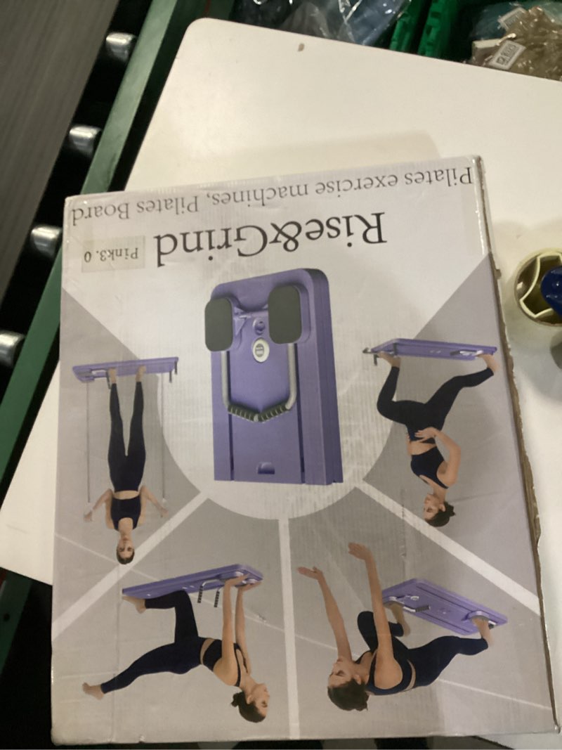 Condition photo showing New/Like New for Pilates Board - Pilates Reformer Set, Multi-Purpose Foldable Pilates Reformer Board for Home,11 in 1 Pilates Equipment Pink