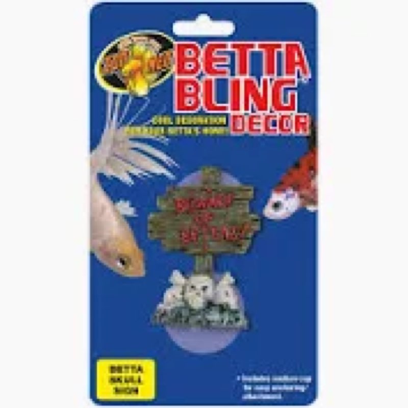 Betta Bling Decor Betta skull design
