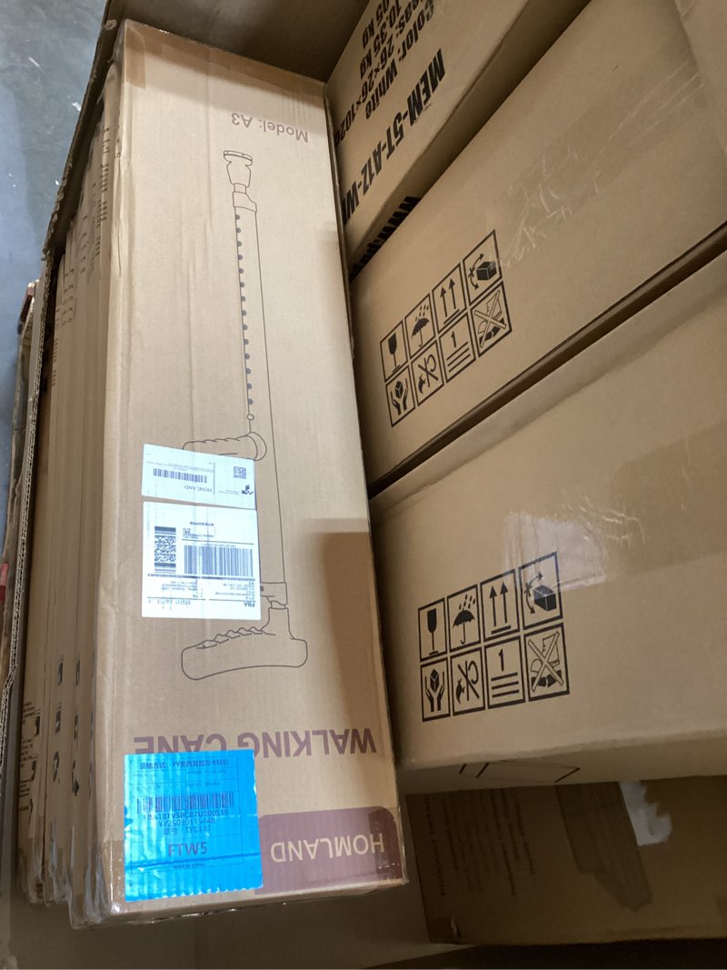 Condition photo showing New/Like New for HOMLAND Adjustable Aluminum Walking Cane & Underarm Crutches with Pads and Handgrips, for Adults 150-190cm Tall