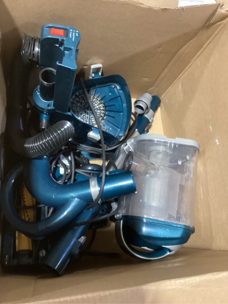 Condition photo showing As Is for shark navigator lift-away adv upright vacuum with hepa filter, powerful pet hair pickup, advanced swivel steering, lightweight versatility, for carpets & hard floors, blue jean, la301 navigator lift-away advanced