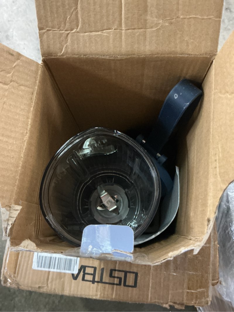 Condition photo showing As Is for ninja blast max, portable blender + twist & go, personal smoothie, blend, ice crush, 3 programs, cordless, 22 oz removable vessel, dishwasher safe, leakproof, navy, bc251nv