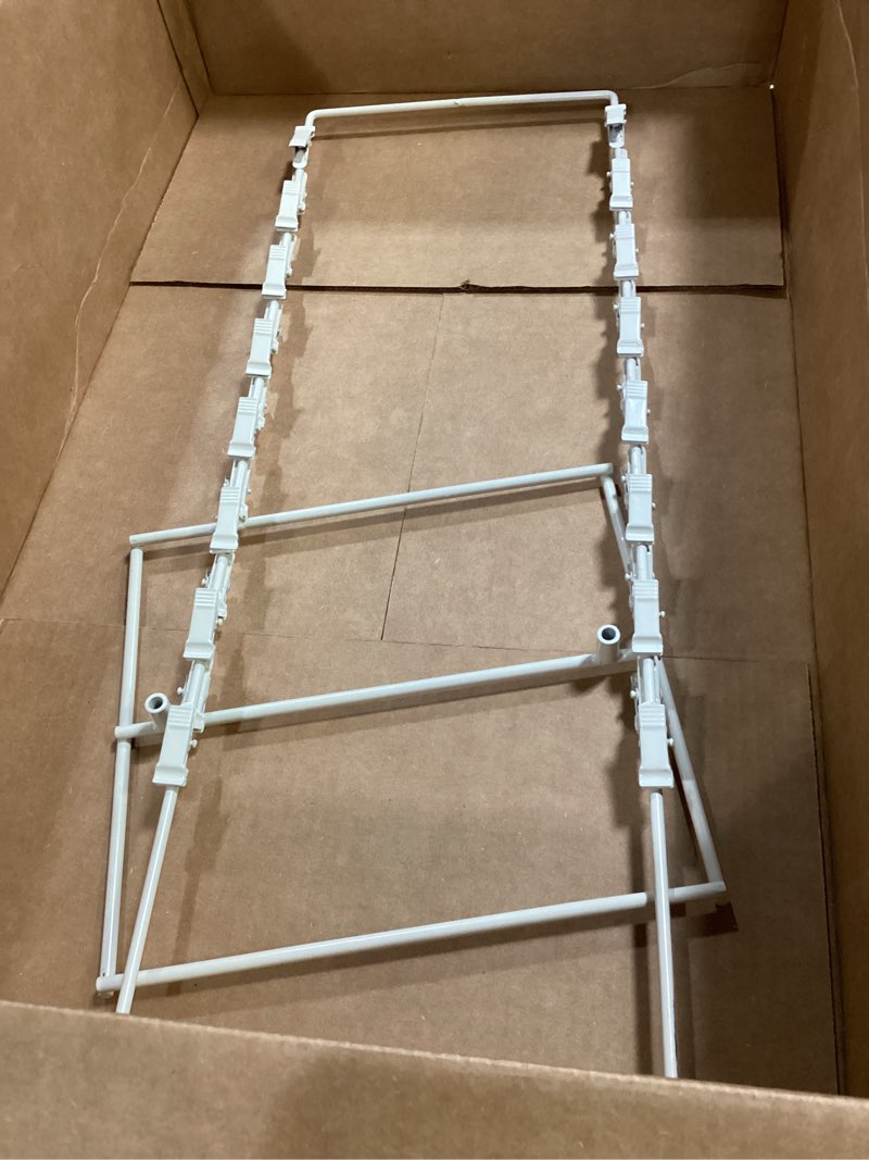 Condition photo showing Good Condition for white single new double round strip potato chip, candy clip counter display rack