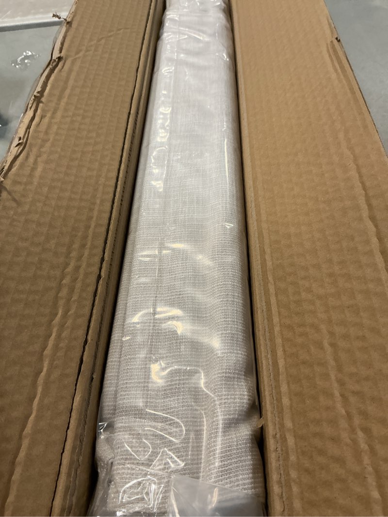 Condition photo showing As Is for Cordless Blackout Roman Shades, Fabric Shades for Windows, Washable Roman Blinds for Indoor Windows, French Doors, Bedroom, 21W x 48H Inches Beige White-beige Liner 21"W x 48"H