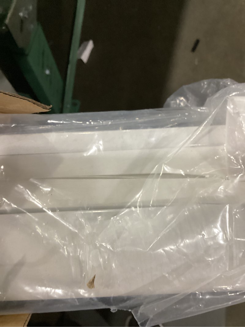 Condition photo showing Good Condition for lazblinds no tools no drill cordless cellular shades, light filtering honeycomb shades for home, thermal insulation blinds for windows, 32" w x 48" h, white light filtering-white 32" w x 48" h