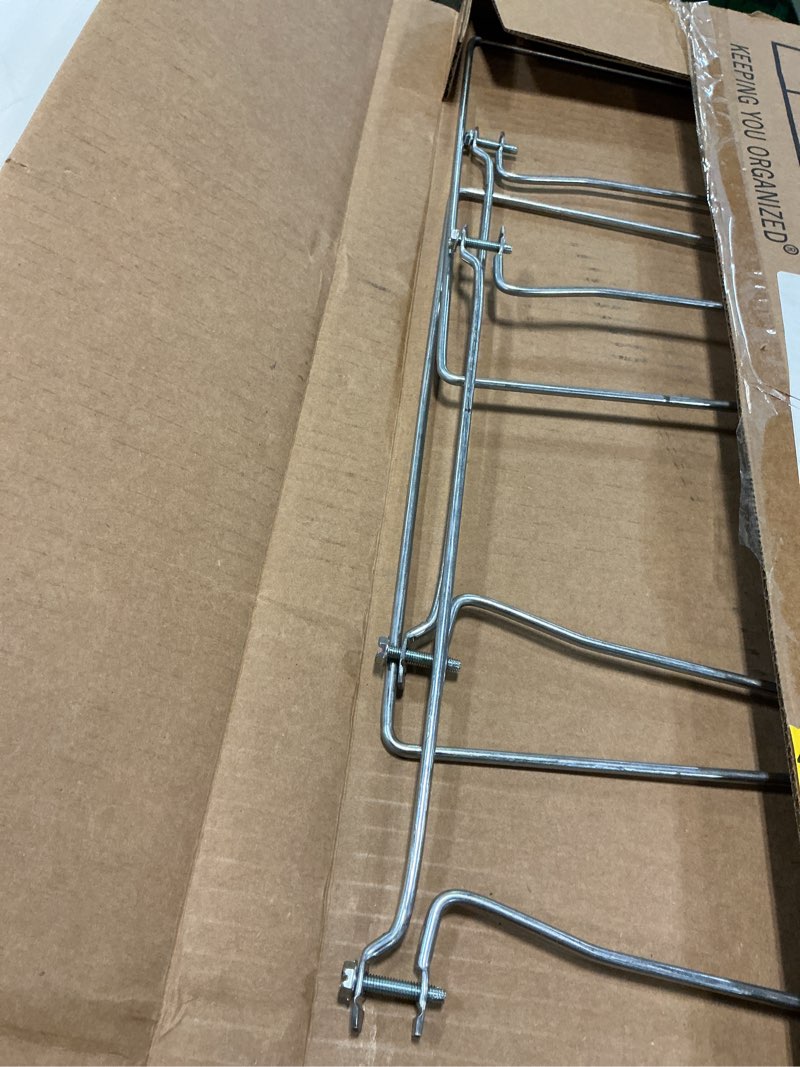 Condition photo showing As Is for Smead Heavy Duty Steel Hanging File Folder Frame, Letter Size, Gray, Adjustable Length 23" to 27", 2 per Pack (64872)