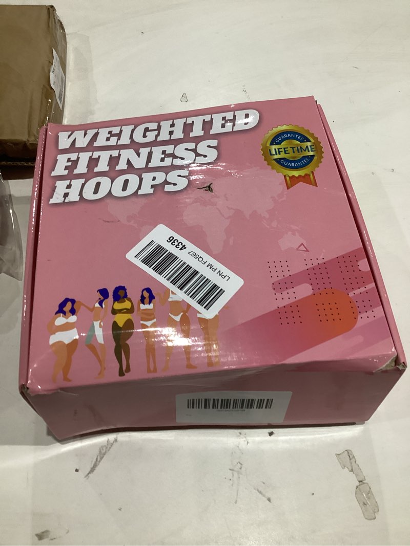 fit hoop weighted hula pilates circles, 32 detachable parts & 65-inch plus-size fit, weight loss fit