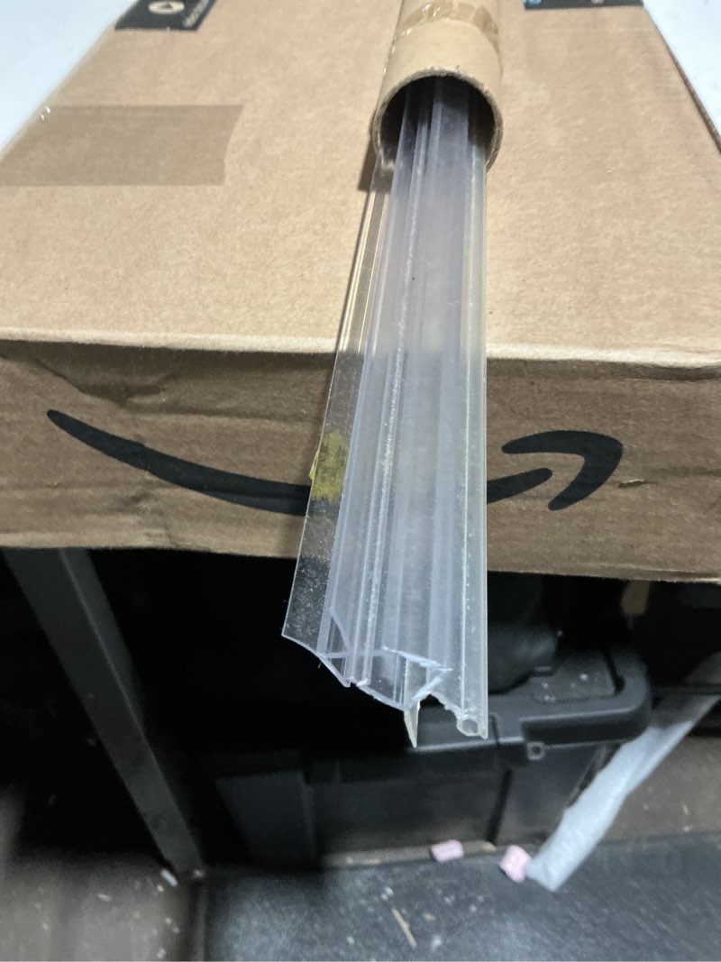 frameless ultra clear shower door bottom seal 3/8"(10mm) thick 36"(914mm) long 2 pack,soft bathroom 