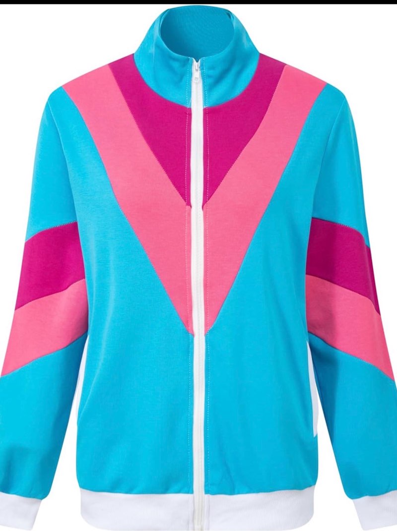 80s and 90s Halloween Costumes Premium 80s and 90s Sportswear Costumes 80s Men's Costumes Vintage Blue X-Large