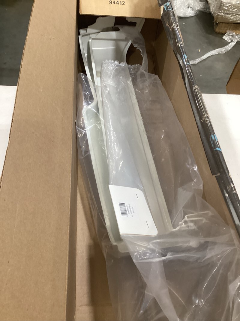 Condition photo showing As Is for 240337901 (middle) and 240338101 (bottom) door shelf bin racks compatible with frigidaire or kenmore refrigerator