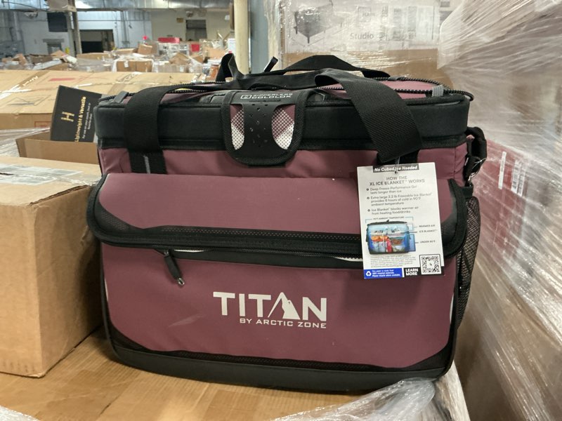 Condition photo showing Good Condition for titan by arctic zone 38-can 25-quart iceless zipperless soft cooler with ice blanket, burgundy