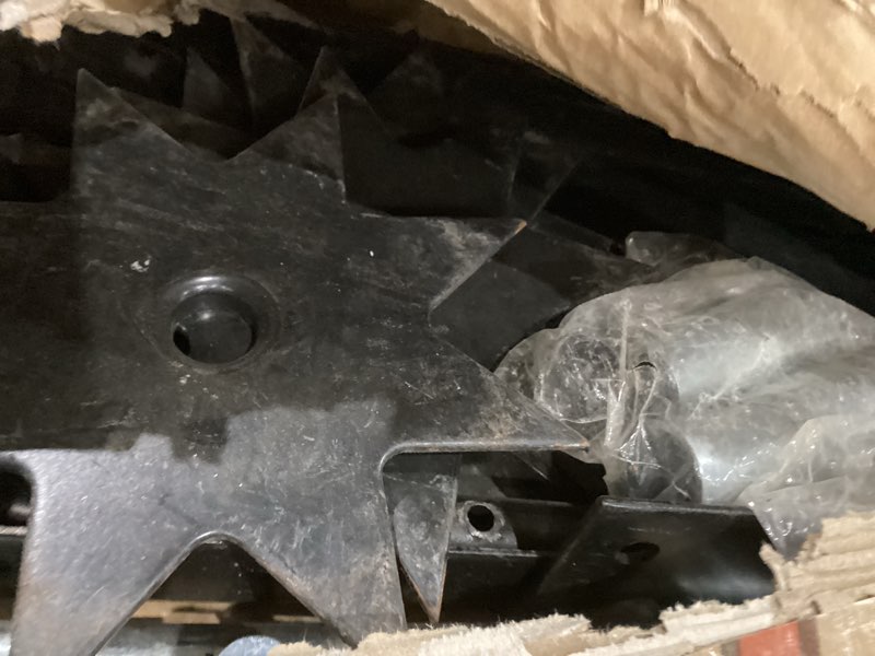 Condition photo showing As Is for Agri-Fab 45-0365 Push Spike Aerator Lawn Tool,16 Inch Push Lawn Aerator With 5 Aerating Spikes, Used for Lawn Care Maintenance